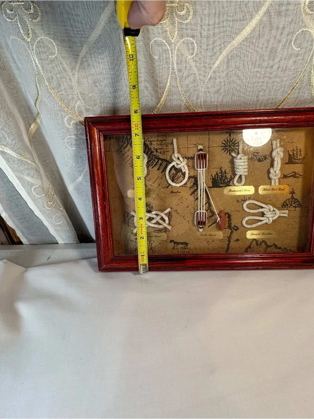 Nautical Knot Shadow Box Display
